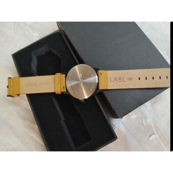 LABL WAtch Water Resistant 3 Atm Stainless Steel 316 L , Genuine Leather - Picture 5 of 6